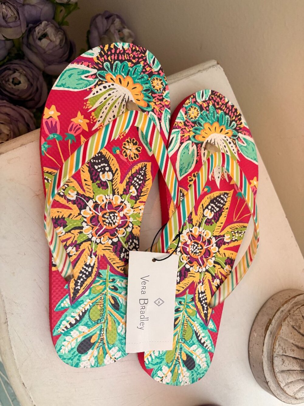 Vera Bradley Flip Flops size Medium